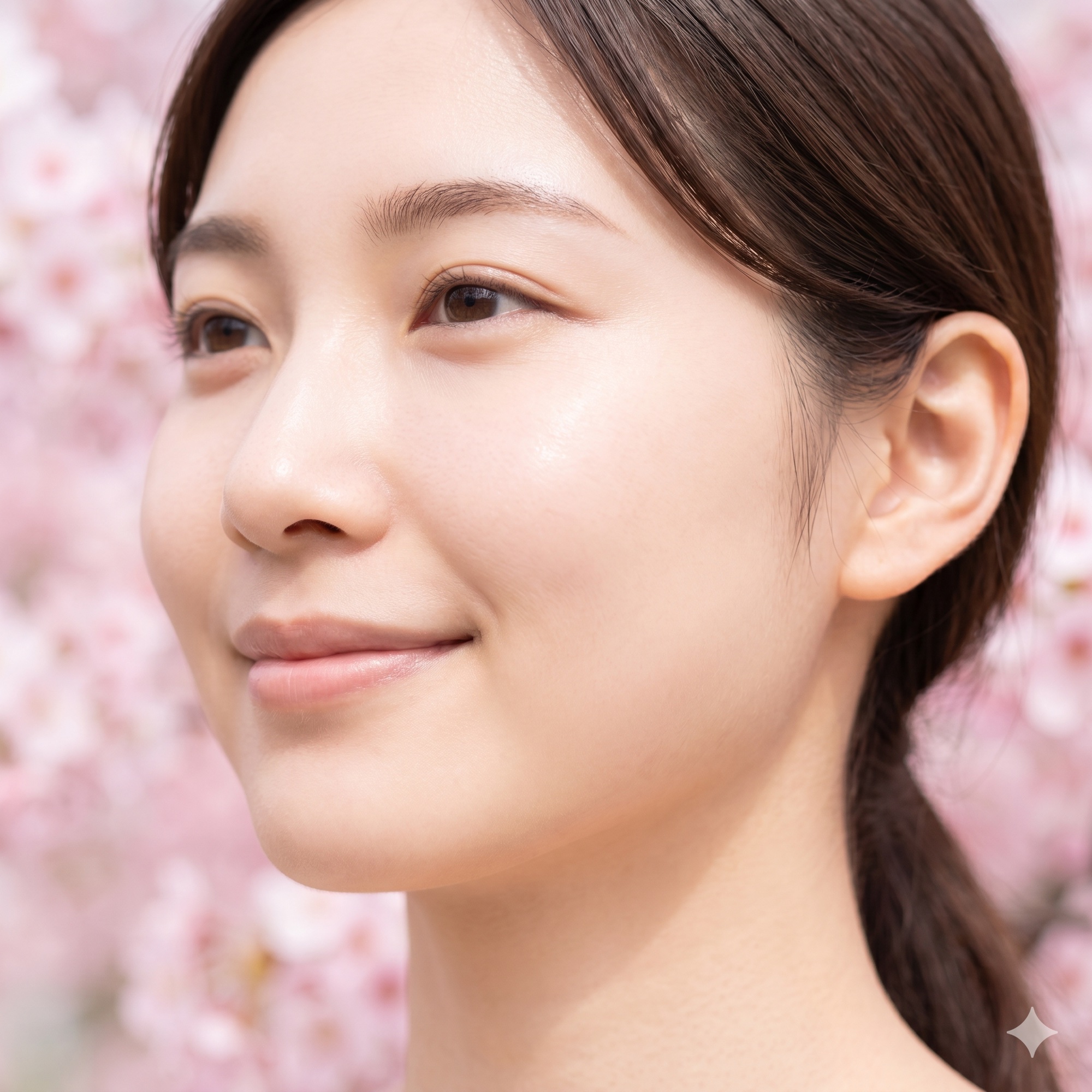 顔脱毛後の肌イメージ