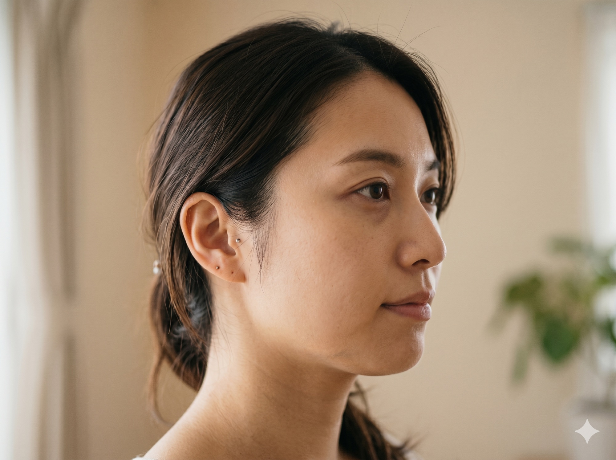 小顔ケア前のフェイスライン